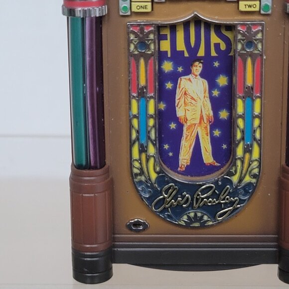 Vintage  Carlton Cards 1997 Elvis Jukebox Lights Music Ornament 3rd in A Series - Picture 6 of 17